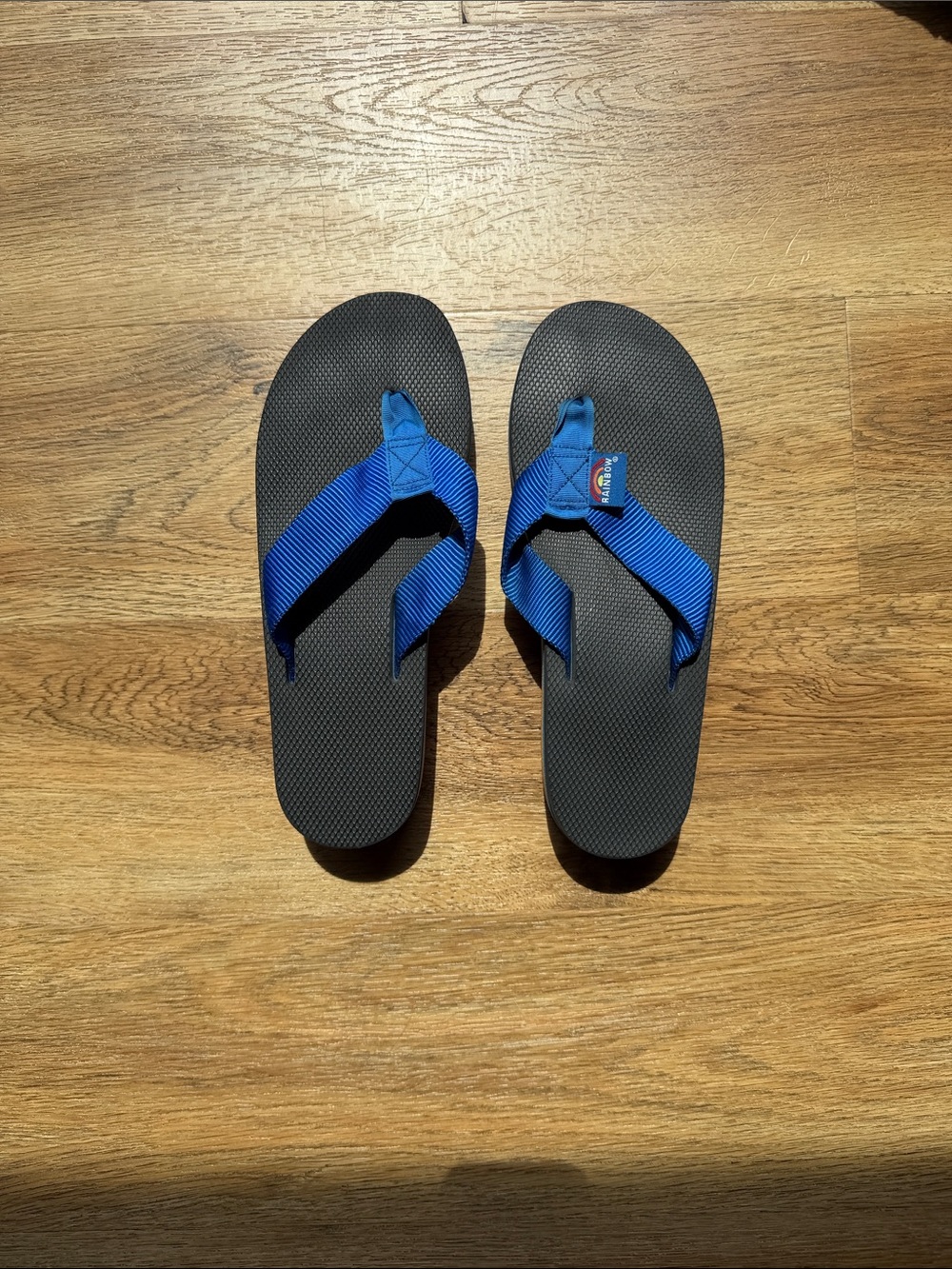 Rainbow Women's Blue and Black Flip Flop Sandals